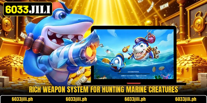 Rich weapon system for hunting marine creatures Rich weapon system for hunting marine creatures